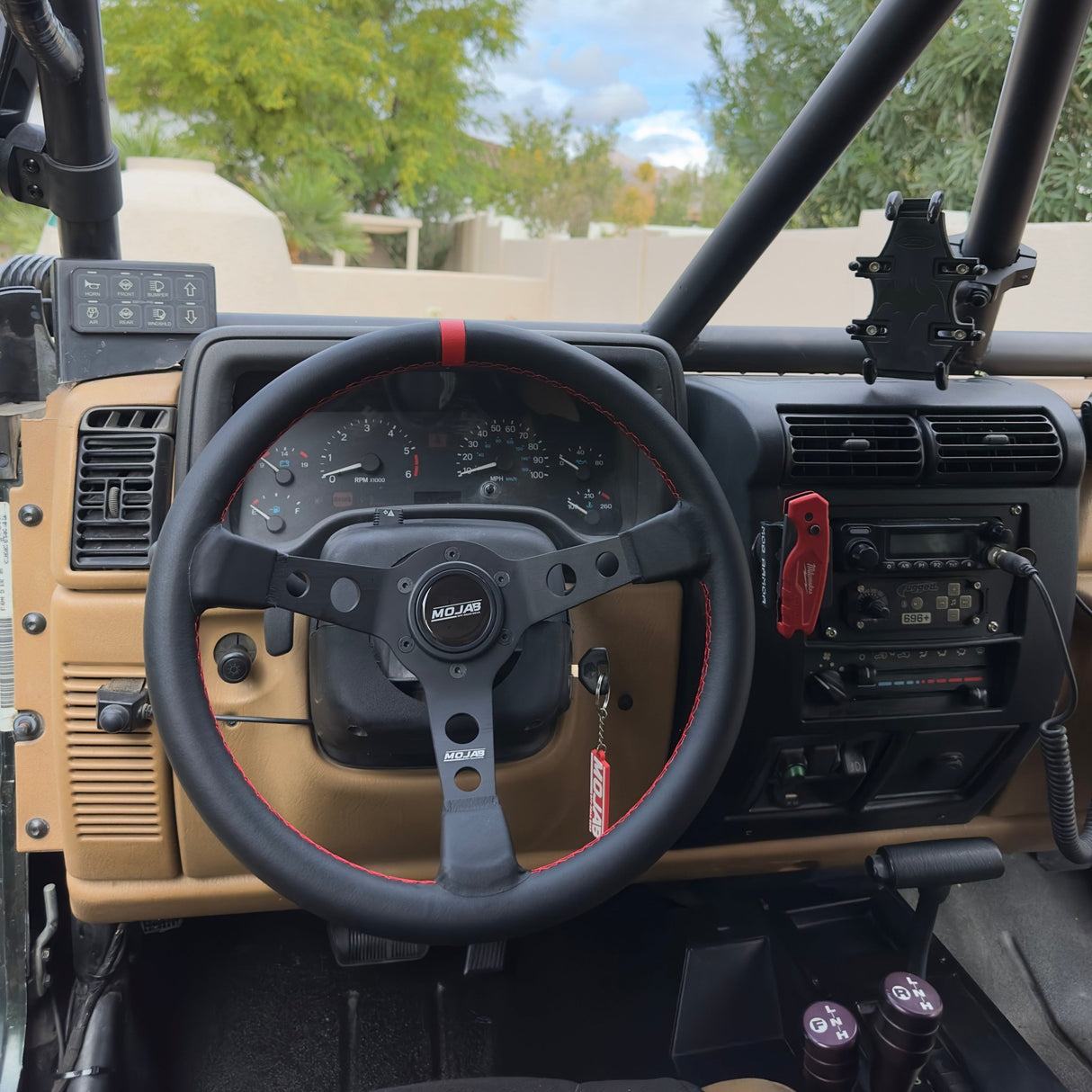 13.5'' MOJAB Deep Dish Steering Wheel Leather or Suede - Xtrusion Overland