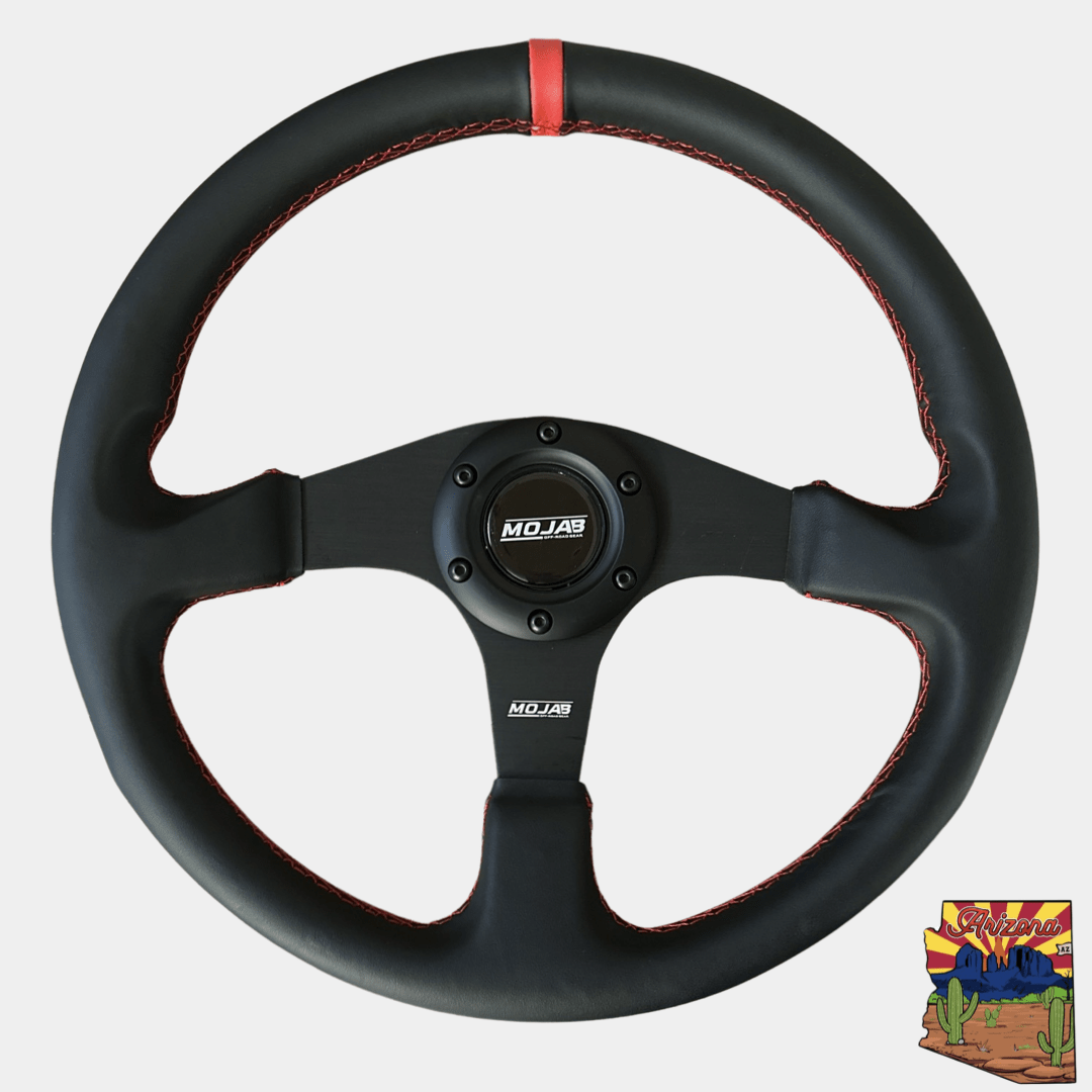 13.5'' MOJAB Flat Steering Wheel Leather or Suede - Xtrusion Overland
