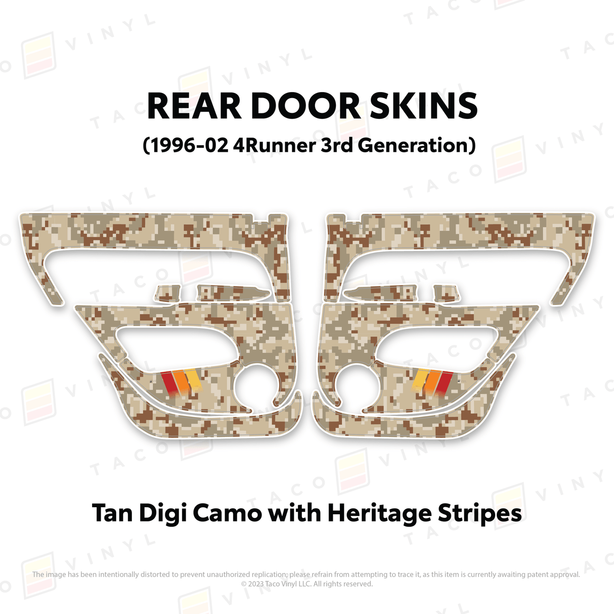 1996-2002 4Runner Door Skins - Xtrusion Overland