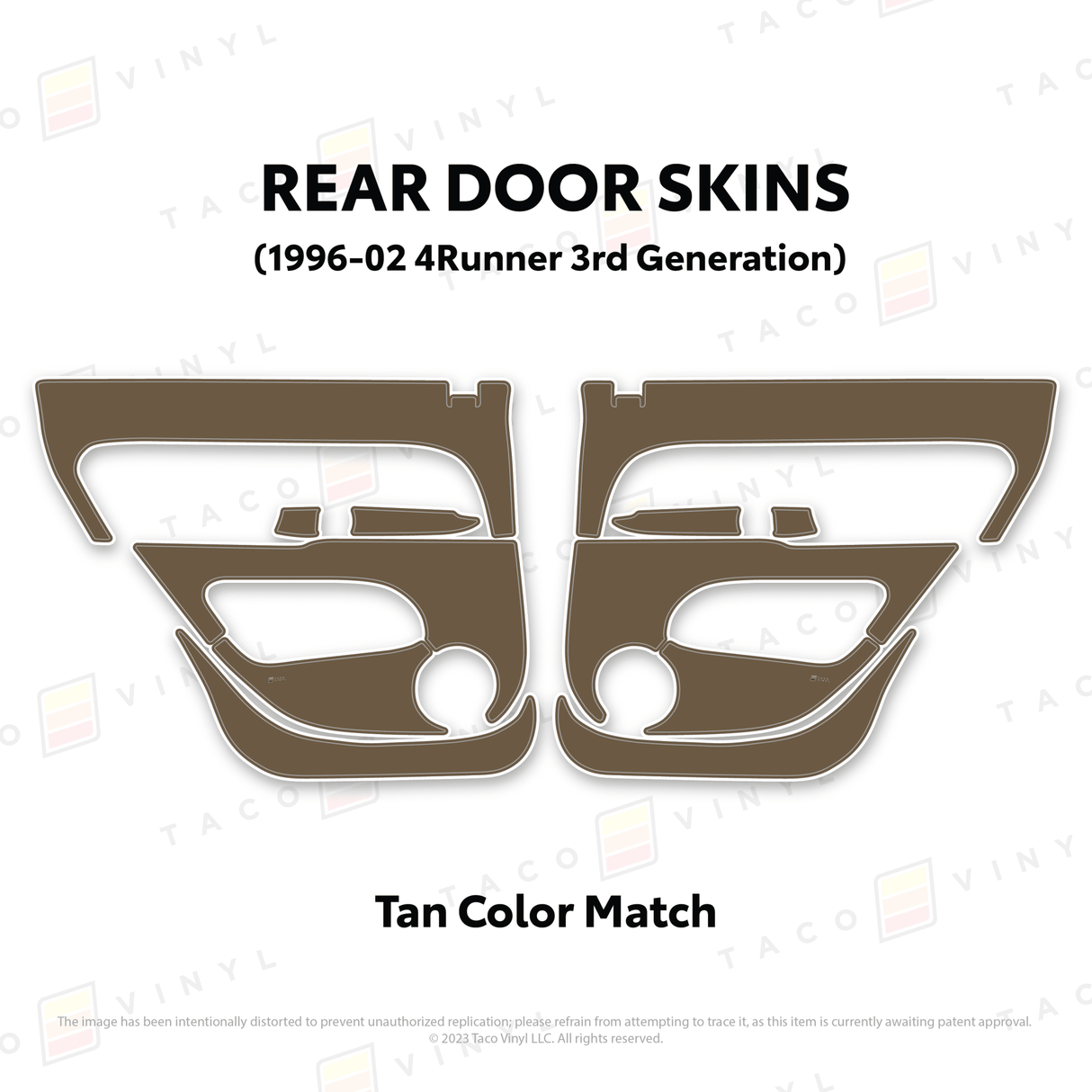 1996-2002 4Runner Door Skins - Xtrusion Overland
