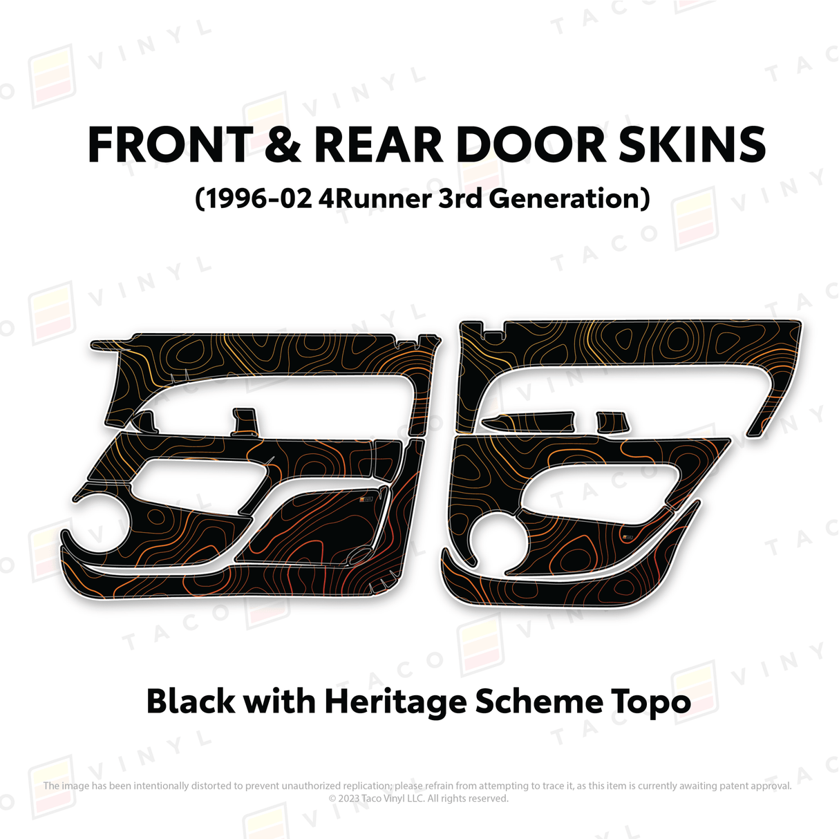 1996-2002 4Runner Door Skins - Xtrusion Overland