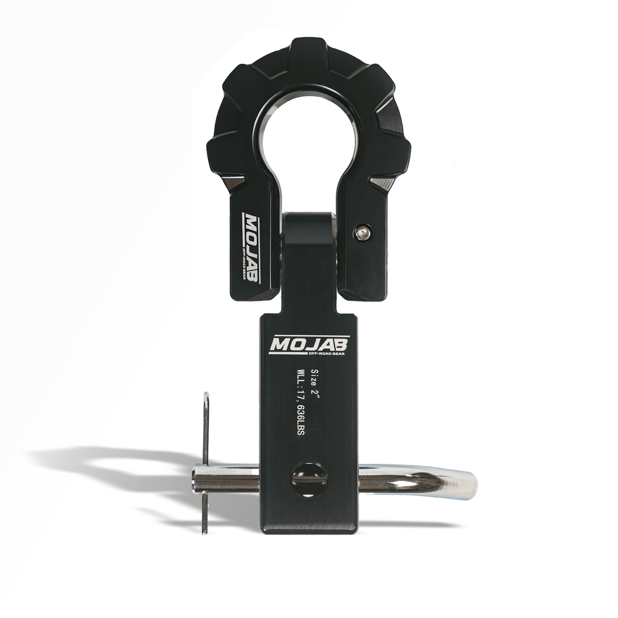 2'' Aluminum Hitch Receiver with Aluminum D-Shackle 9T-Ceramic coated (Lifetime Warranty) - Xtrusion Overland