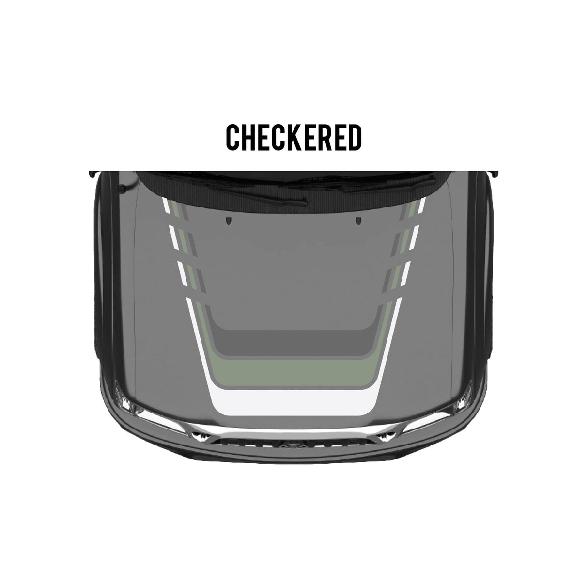 2001-04 Tacoma Checkered Stripe Kit - Xtrusion Overland