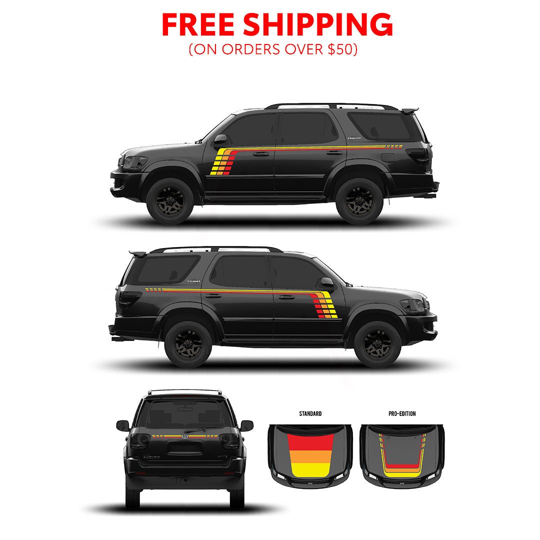2001–07 Sequoia Checkered Stripe Kit - Xtrusion Overland