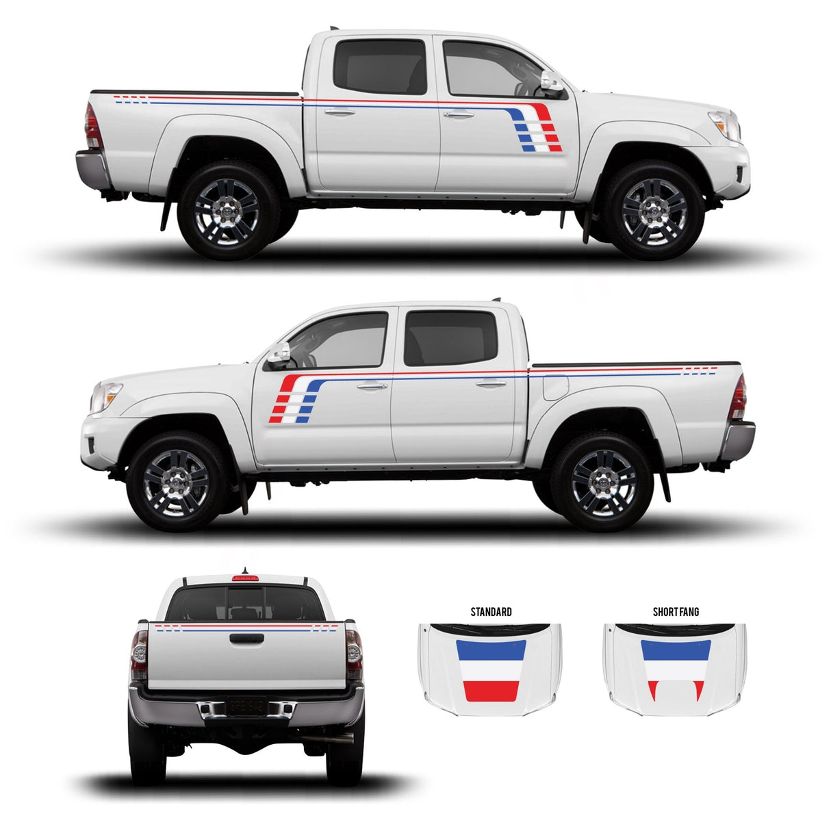 2005-15 Tacoma Checkered Stripe Kit - Xtrusion Overland