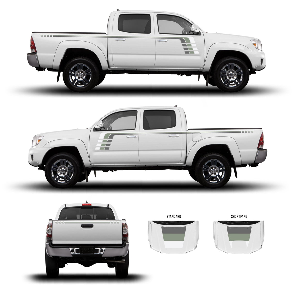2005-15 Tacoma Checkered Stripe Kit - Xtrusion Overland