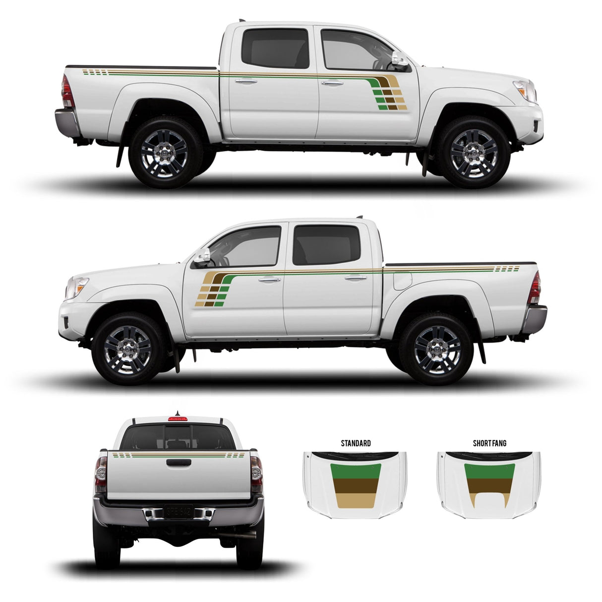 2005-15 Tacoma Checkered Stripe Kit - Xtrusion Overland