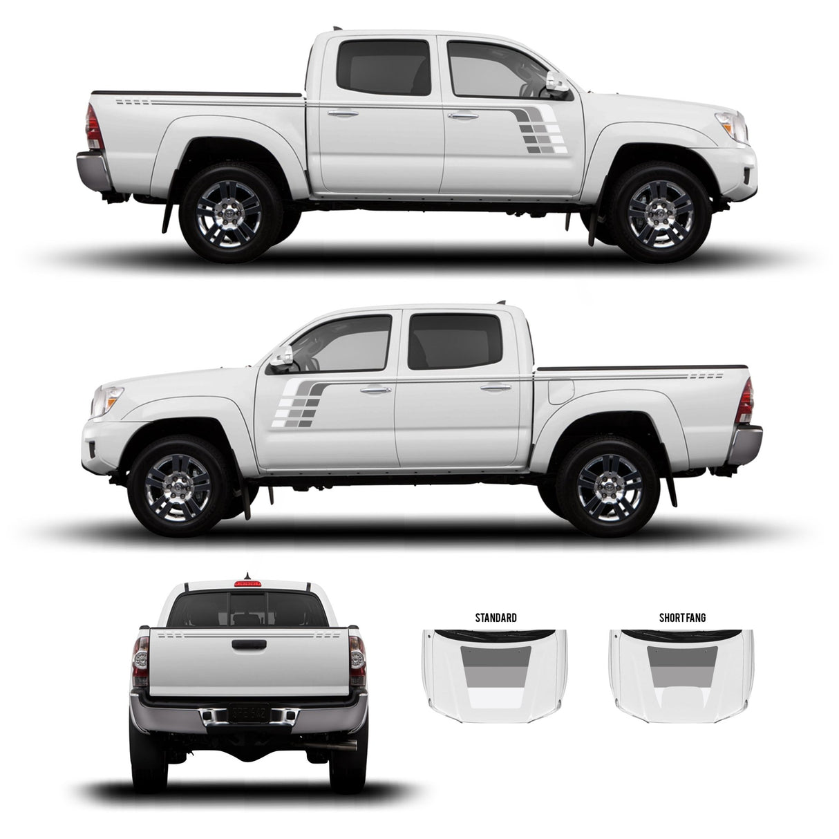 2005-15 Tacoma Checkered Stripe Kit - Xtrusion Overland