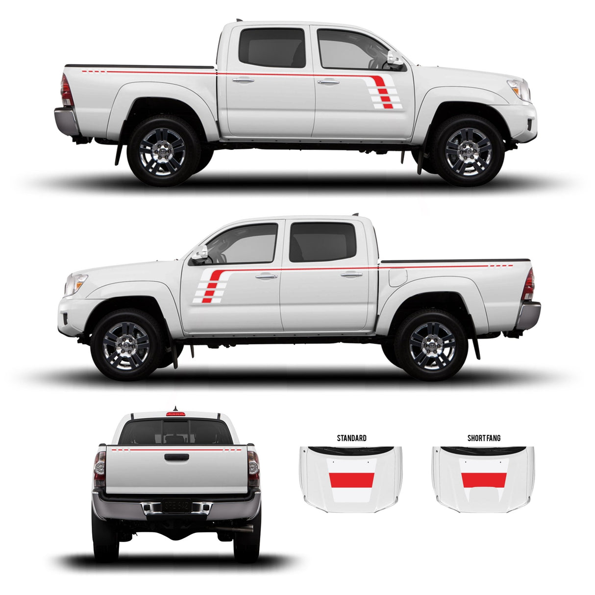 2005-15 Tacoma Checkered Stripe Kit - Xtrusion Overland