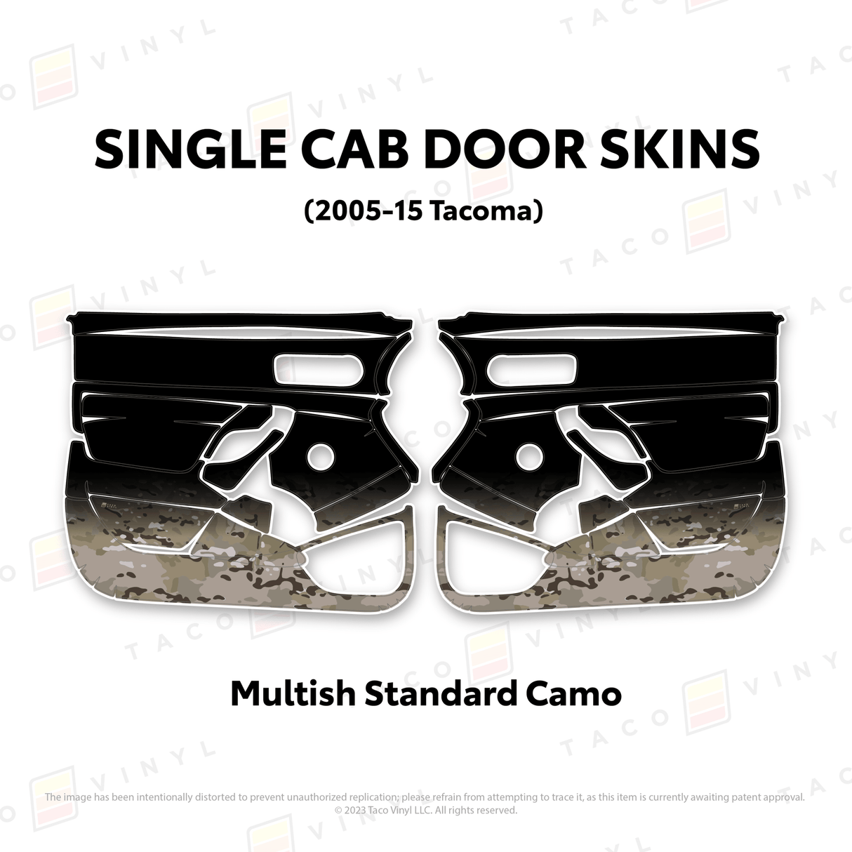 2005-15 Tacoma Single Cab Door Skins - Xtrusion Overland