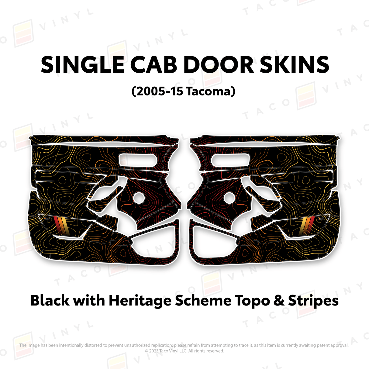 2005-15 Tacoma Single Cab Door Skins - Xtrusion Overland