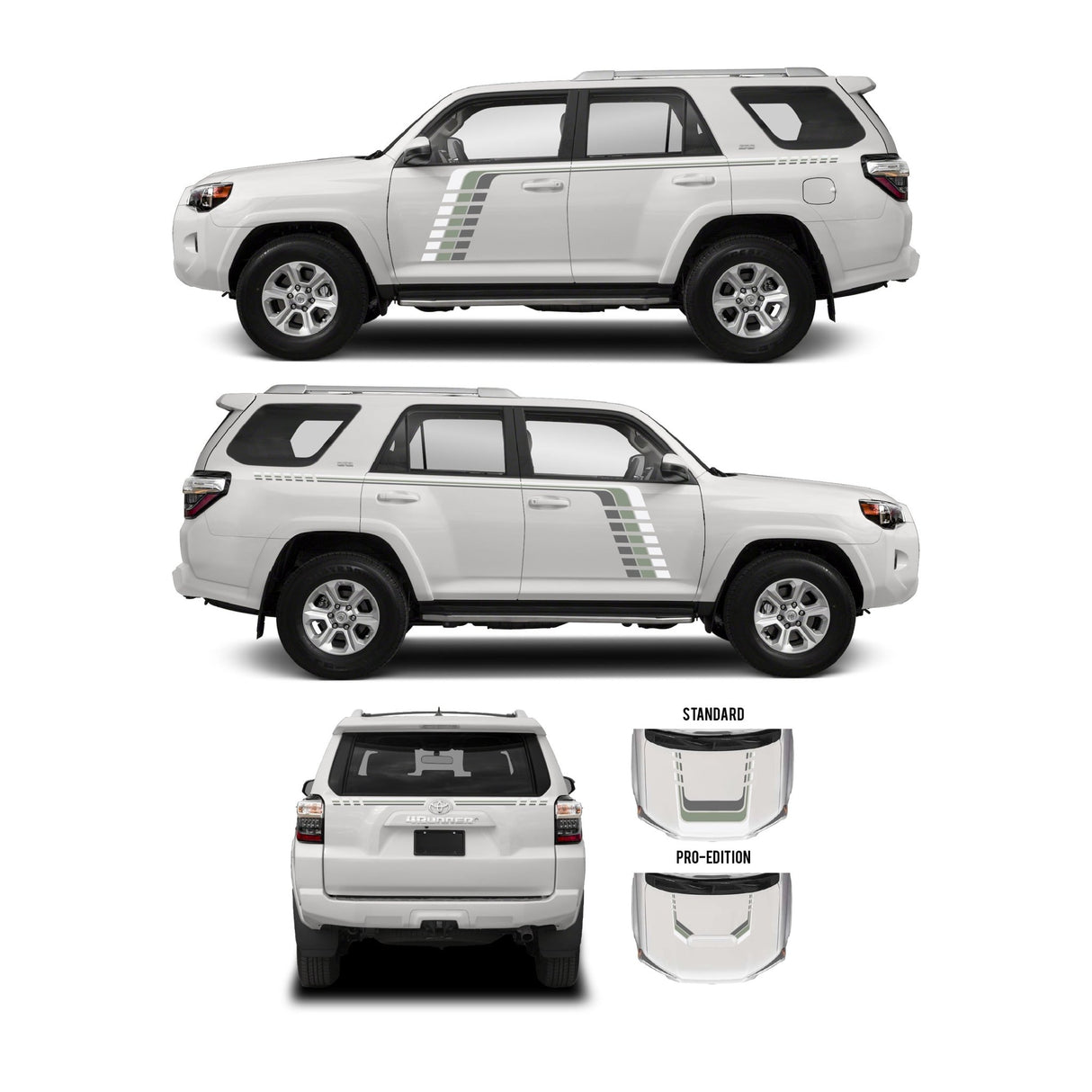 2010-2024 4Runner Checkered Stripe Kit - Xtrusion Overland