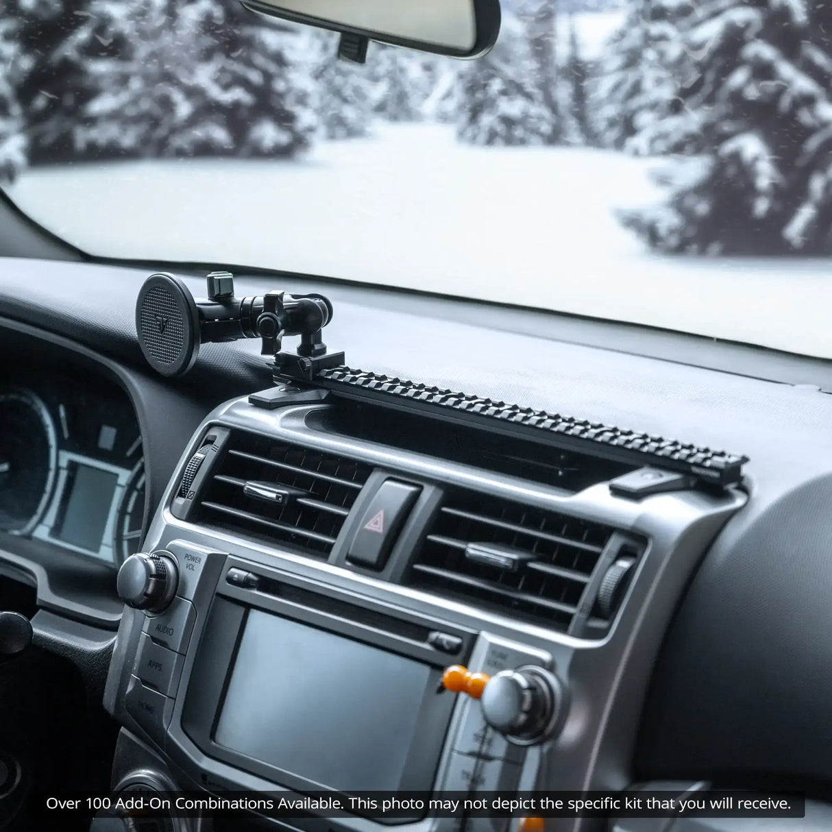 2010-2024 Toyota 4Runner Tackform Slim Track Dash Bracket - Xtrusion Overland