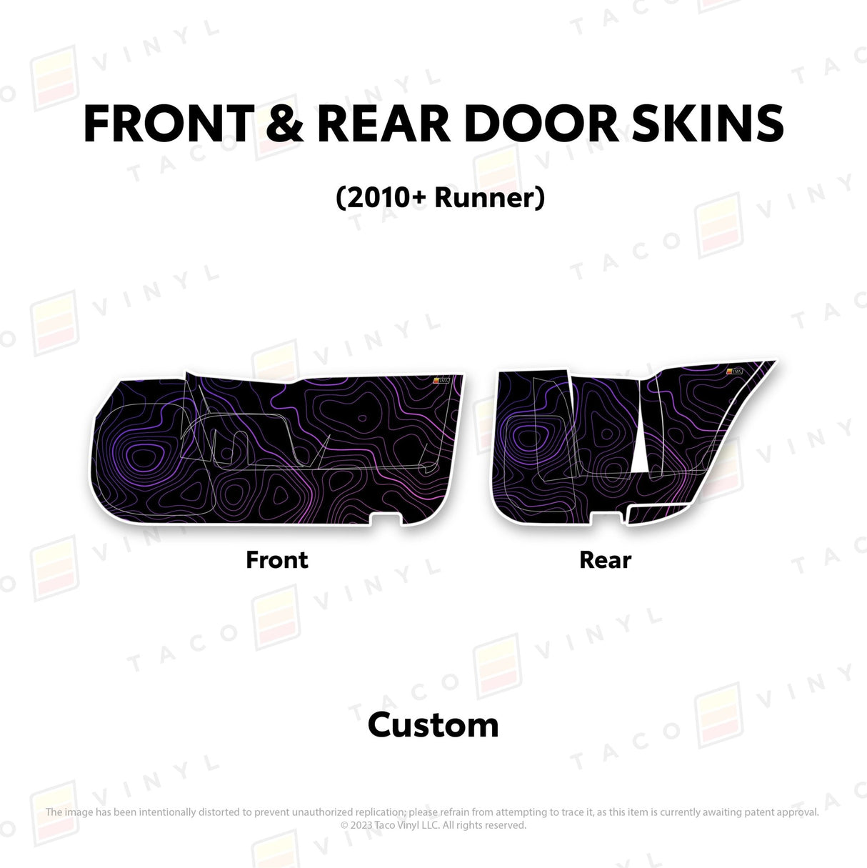 2010-24 4Runner Door Skins (Lower Section) - Xtrusion Overland