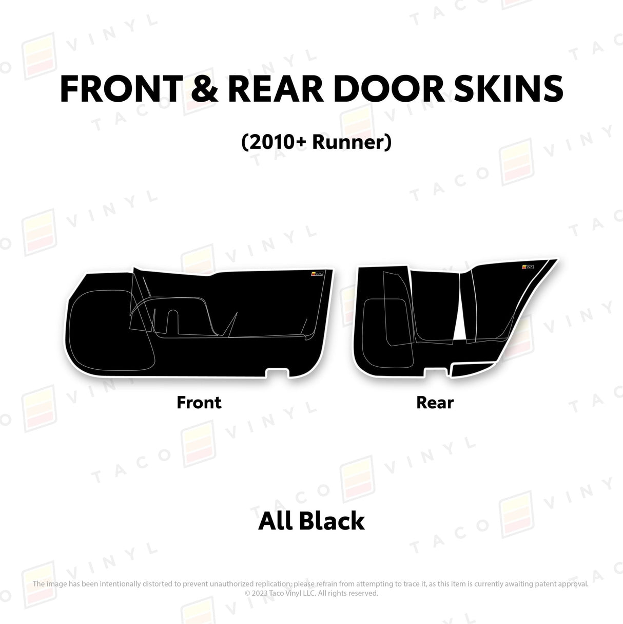 2010-24 4Runner Door Skins (Lower Section) - Xtrusion Overland