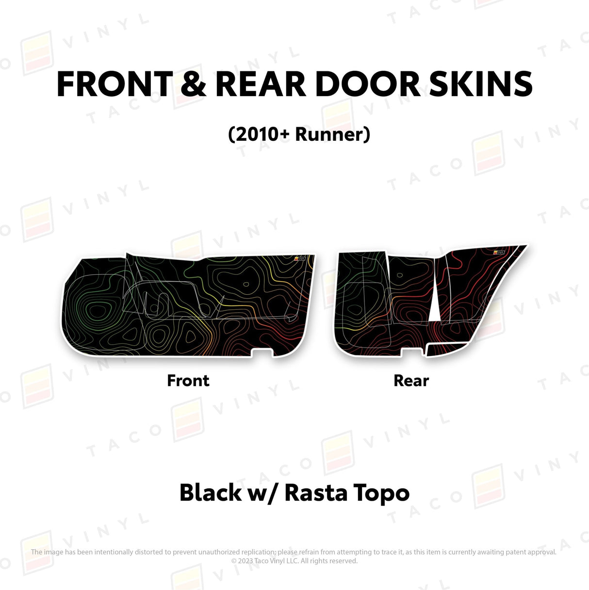 2010-24 4Runner Door Skins (Lower Section) - Xtrusion Overland