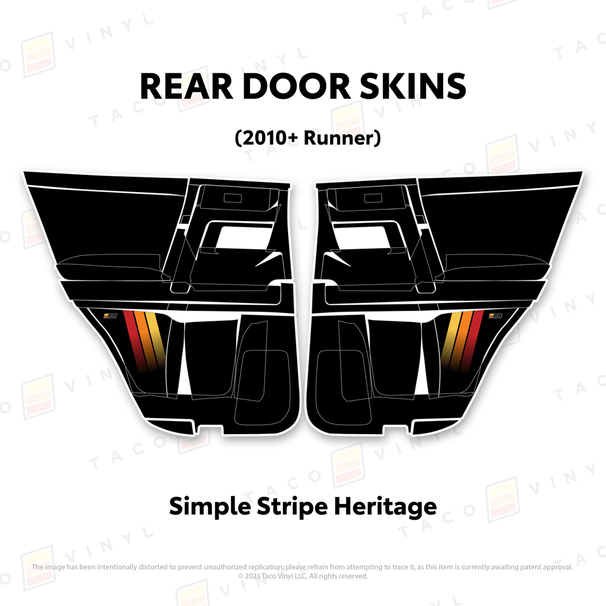 2010-24 4Runner Door Skins - Xtrusion Overland