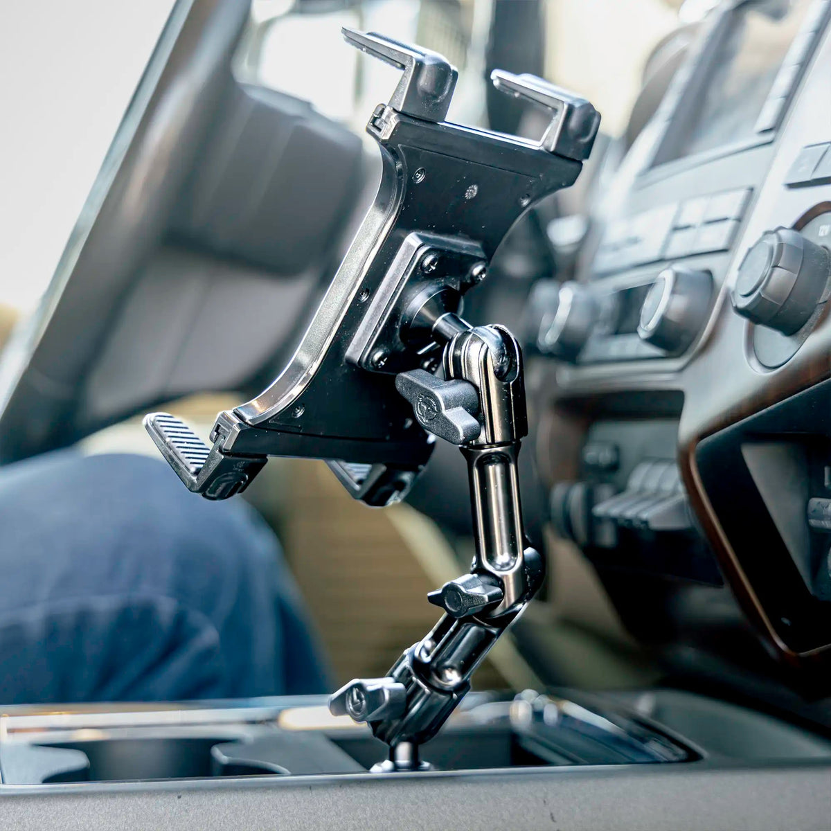 2011-2016 Ford Super Duty Tackform Slim Track Center Console Bracket with Composite Tablet Holder - Xtrusion Overland