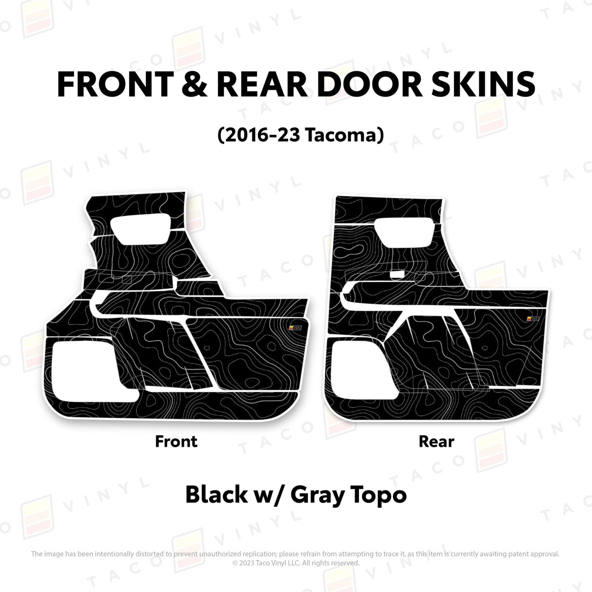 2016-23 Tacoma Door Skins - Xtrusion Overland