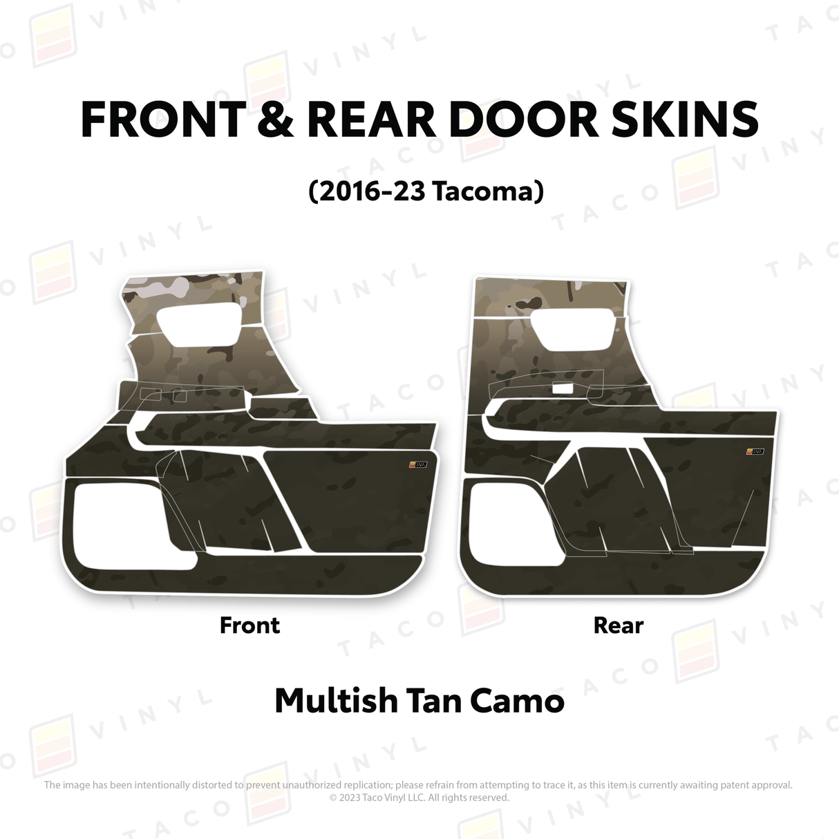 2016-23 Tacoma Door Skins - Xtrusion Overland