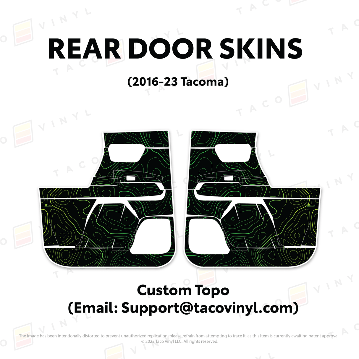 2016-23 Tacoma Door Skins - Xtrusion Overland