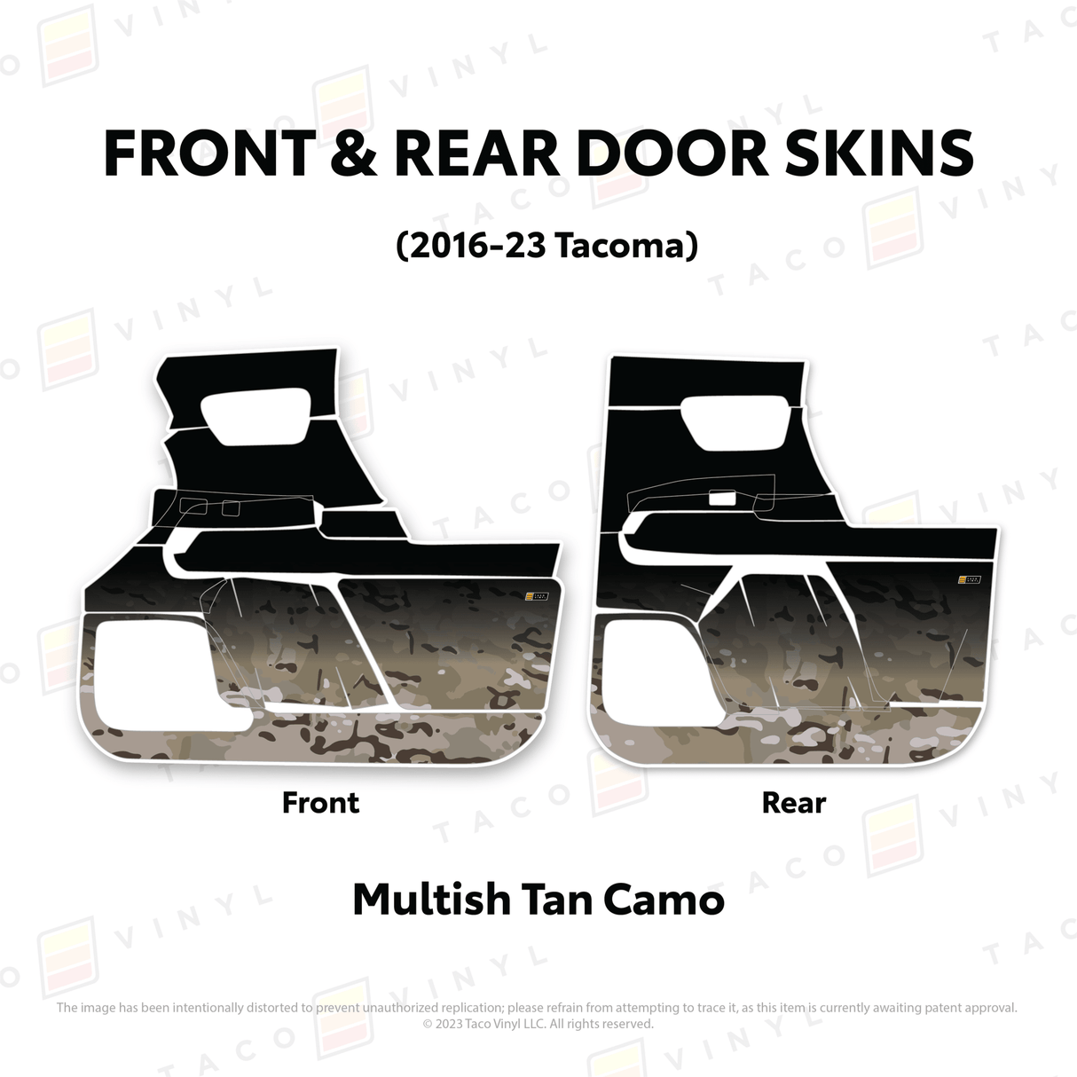 2016-23 Tacoma Door Skins - Xtrusion Overland