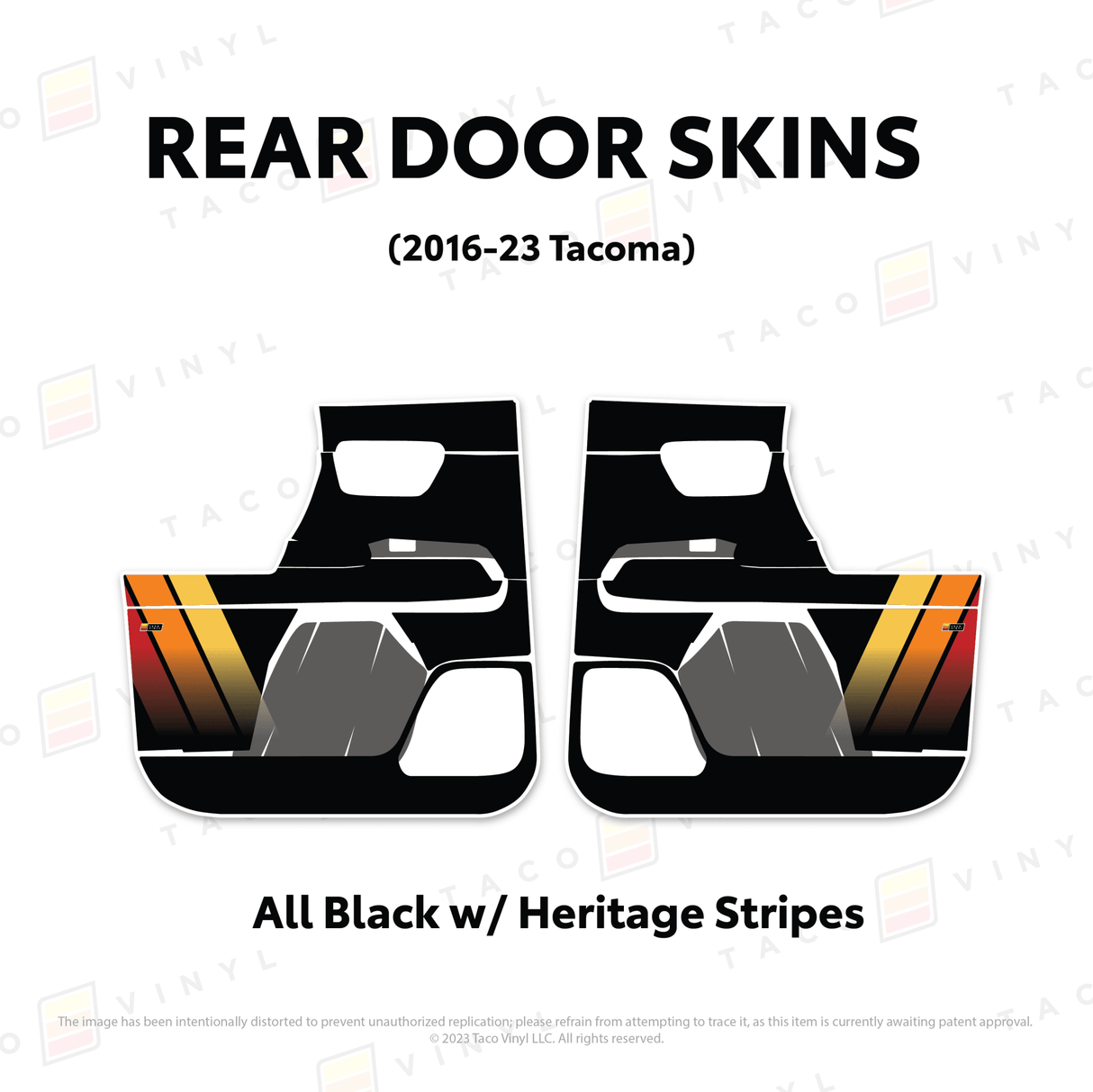 2016-23 Tacoma Door Skins - Xtrusion Overland