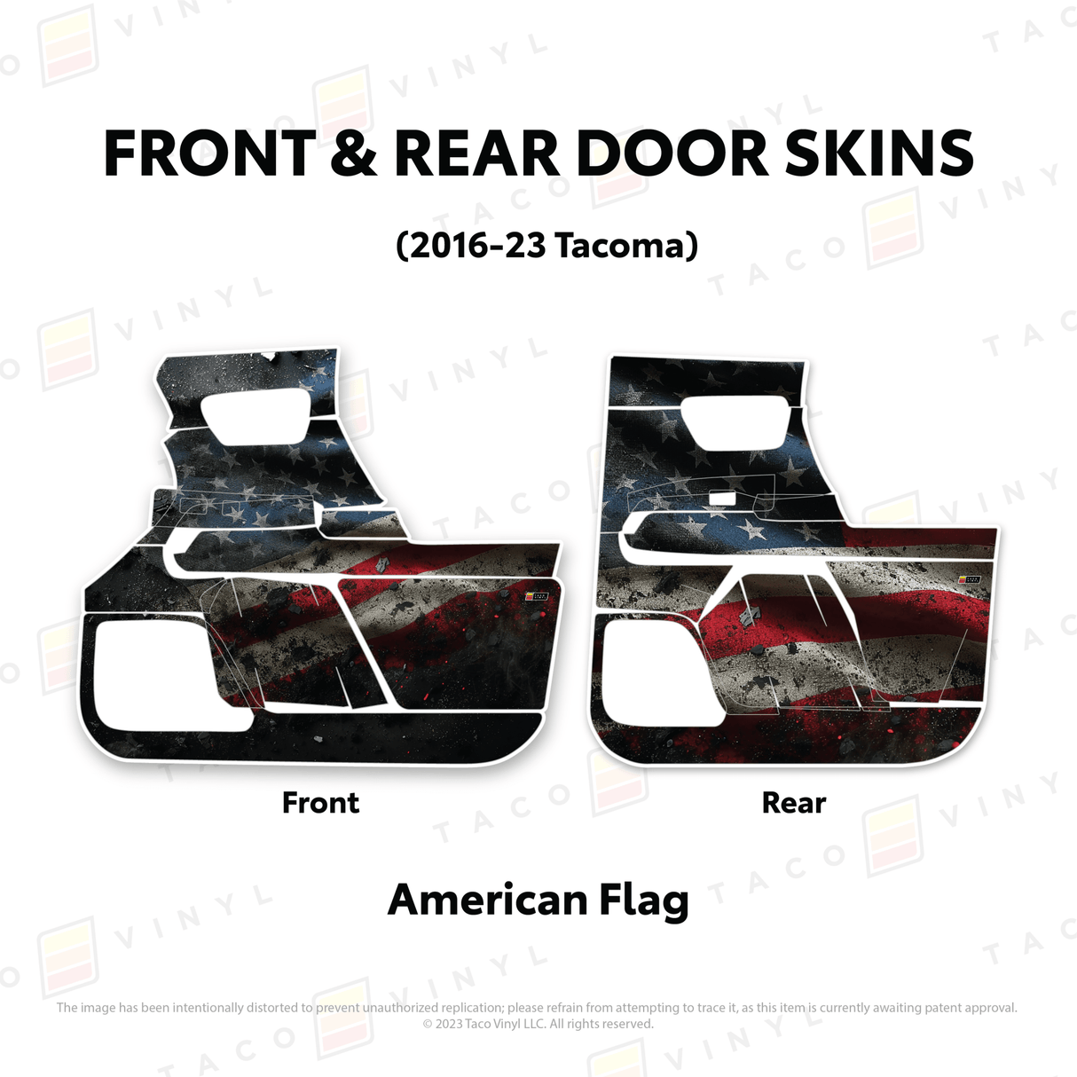 2016-23 Tacoma Door Skins - Xtrusion Overland