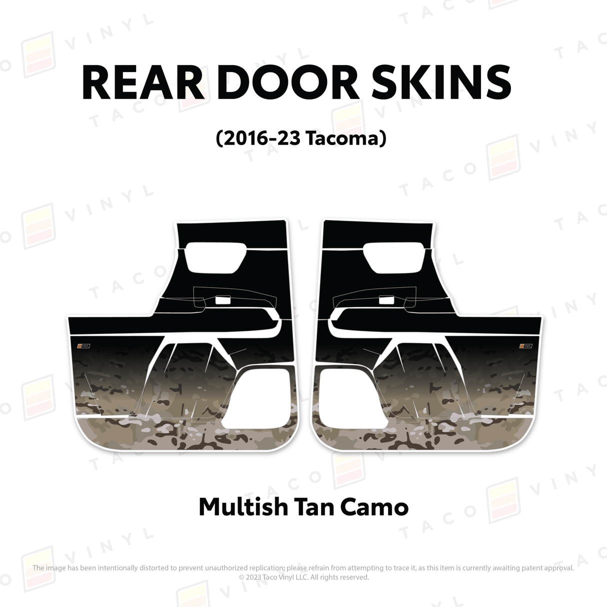 2016-23 Tacoma Door Skins - Xtrusion Overland