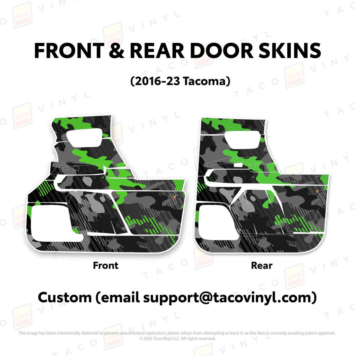 2016-23 Tacoma Door Skins - Xtrusion Overland