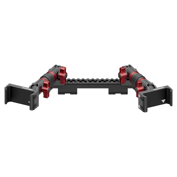 2019-2023 Ford Ranger (WITHOUT Switch Panel) Tackform Assault Track Picatinny Dash Bracket With Dual 20LITE Phone Holders - Xtrusion Overland