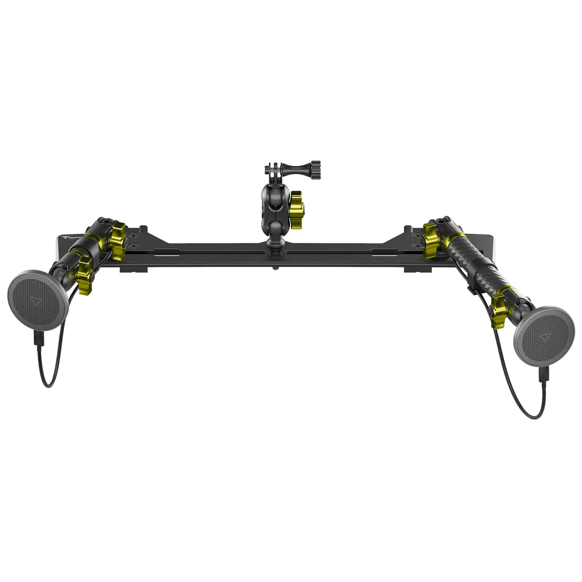 2021+ Ford Bronco & Bronco Raptor (Non-Sport) Tackform Slim Track Dash Bracket With Dual MagSafe Charging Phone Mounts & GoPro Mount - Xtrusion Overland