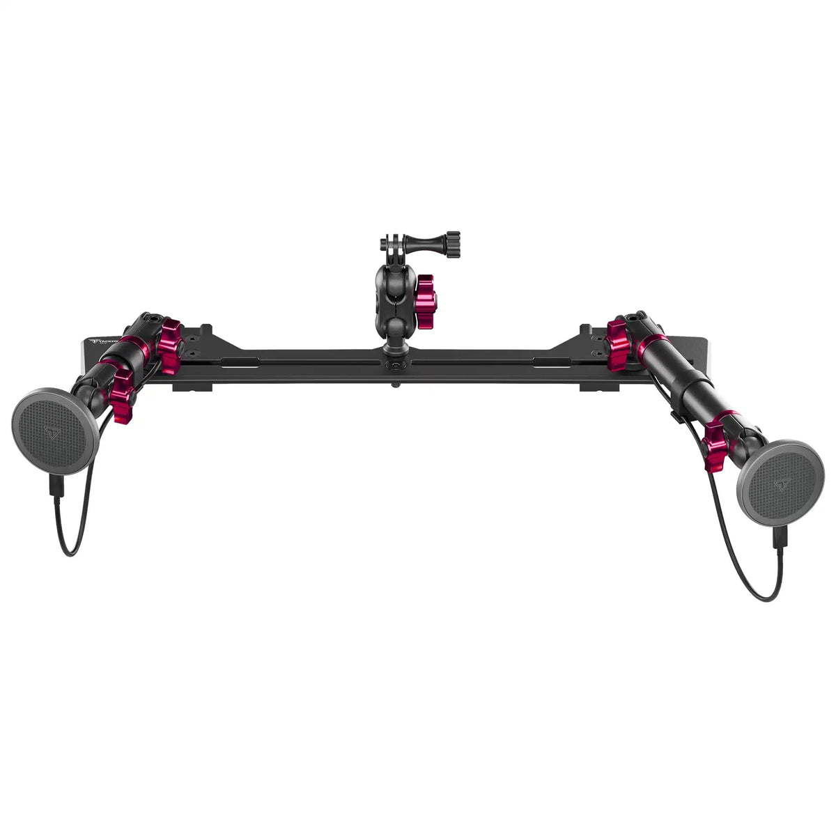 2021+ Ford Bronco & Bronco Raptor (Non-Sport) Tackform Slim Track Dash Bracket With Dual MagSafe Charging Phone Mounts & GoPro Mount - Xtrusion Overland