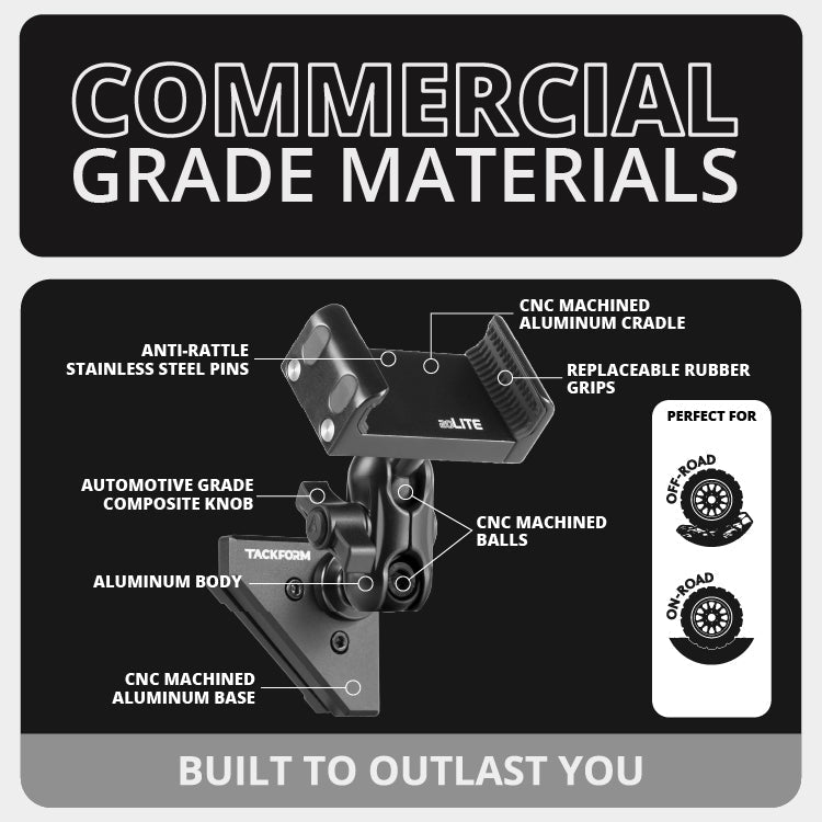 2021+ Ford F-150/Raptor & 2023+ Super Duty LINK™ Vent Mount Bracket With 20LITE Phone Holder | Choose Your Arm Length - Xtrusion Overland