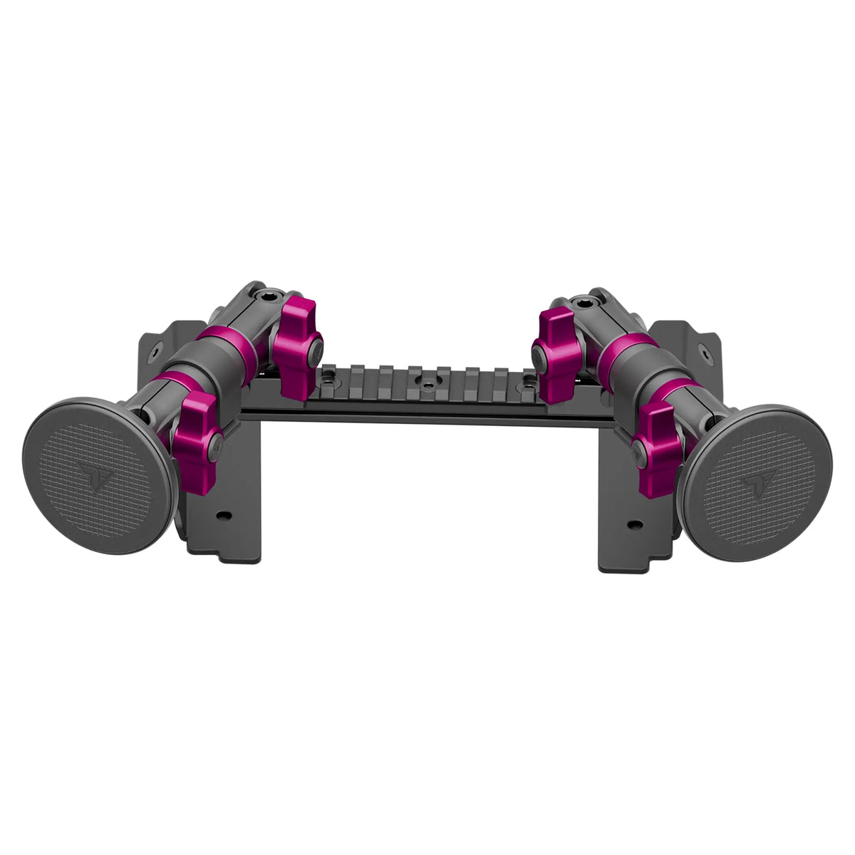 2022 Ford Super Duty (Compatible With 12” Screen ONLY) Tackform Assault Track Picatinny Dash Bracket With Dual MagSafe Phone Mounts - Xtrusion Overland