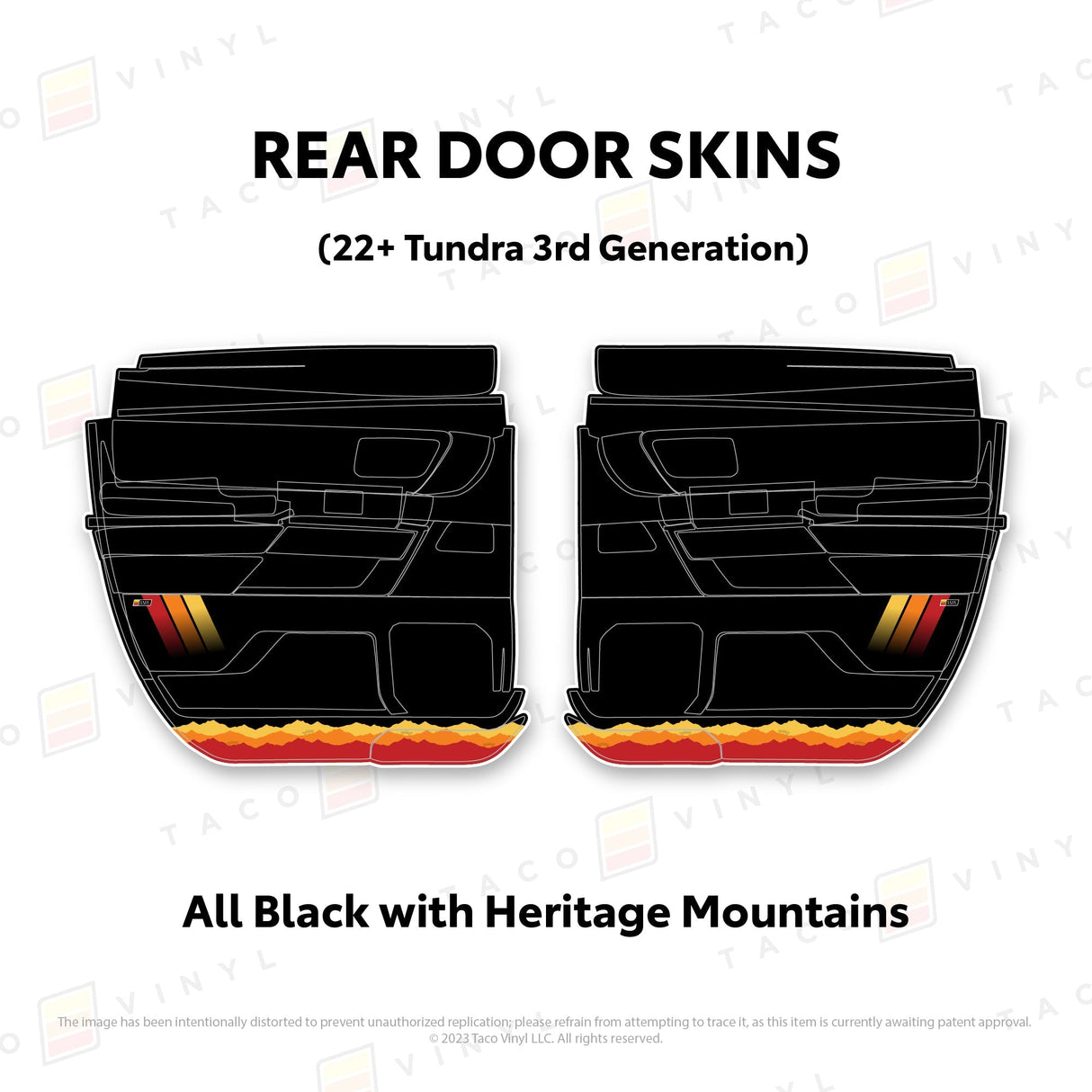2022+ Tundra Door Skins - Xtrusion Overland