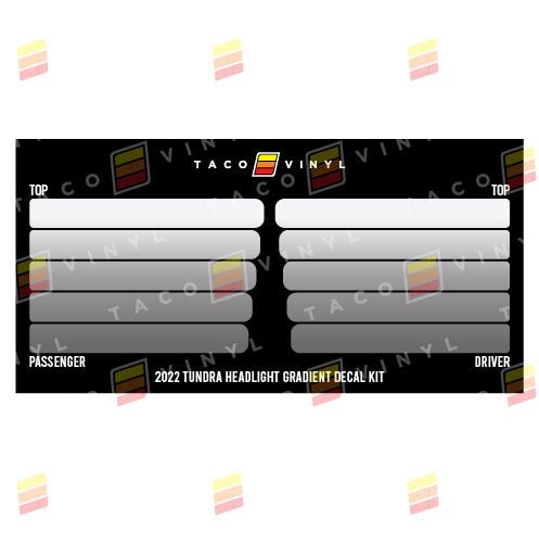 2022+ Tundra Grille Rib Decal - Xtrusion Overland