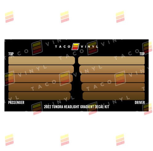2022+ Tundra Grille Rib Decal - Xtrusion Overland