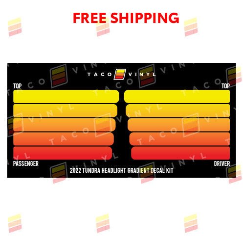 2022+ Tundra Grille Rib Decal - Xtrusion Overland