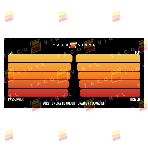 2022+ Tundra Grille Rib Decal - Xtrusion Overland