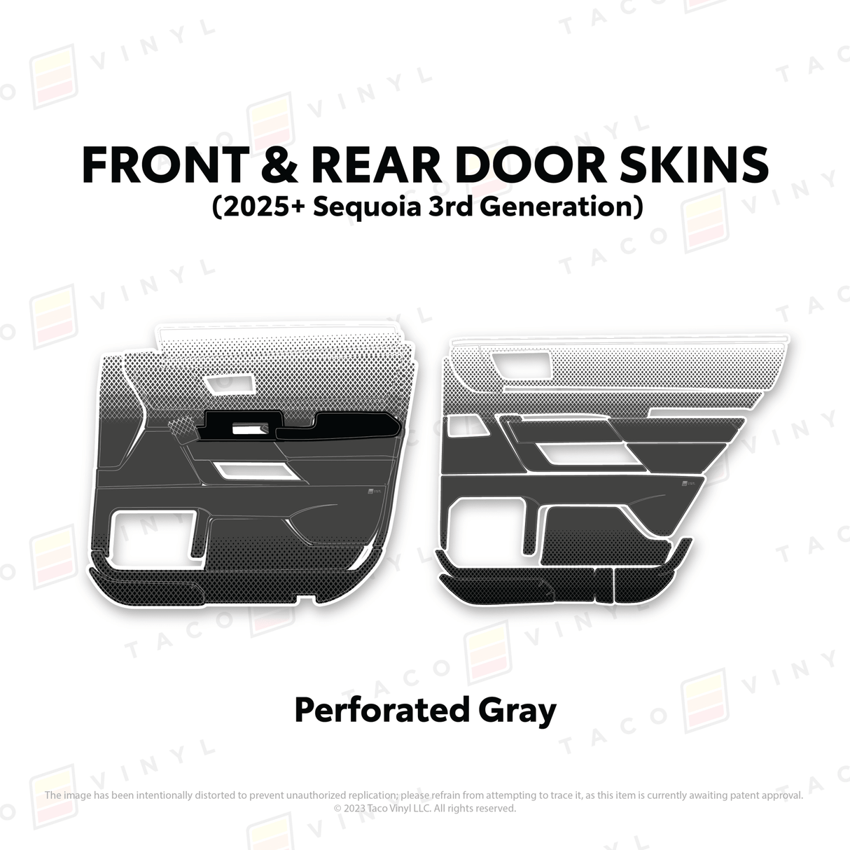 2023+ Sequoia Door Skins - Xtrusion Overland