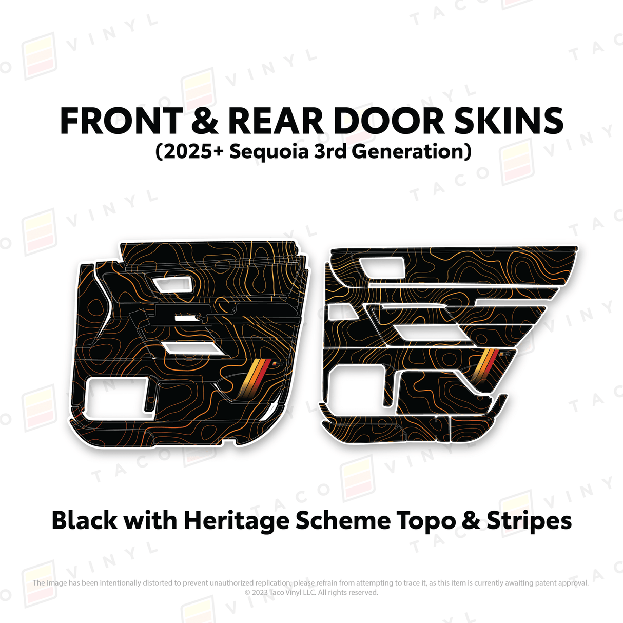 2023+ Sequoia Door Skins - Xtrusion Overland