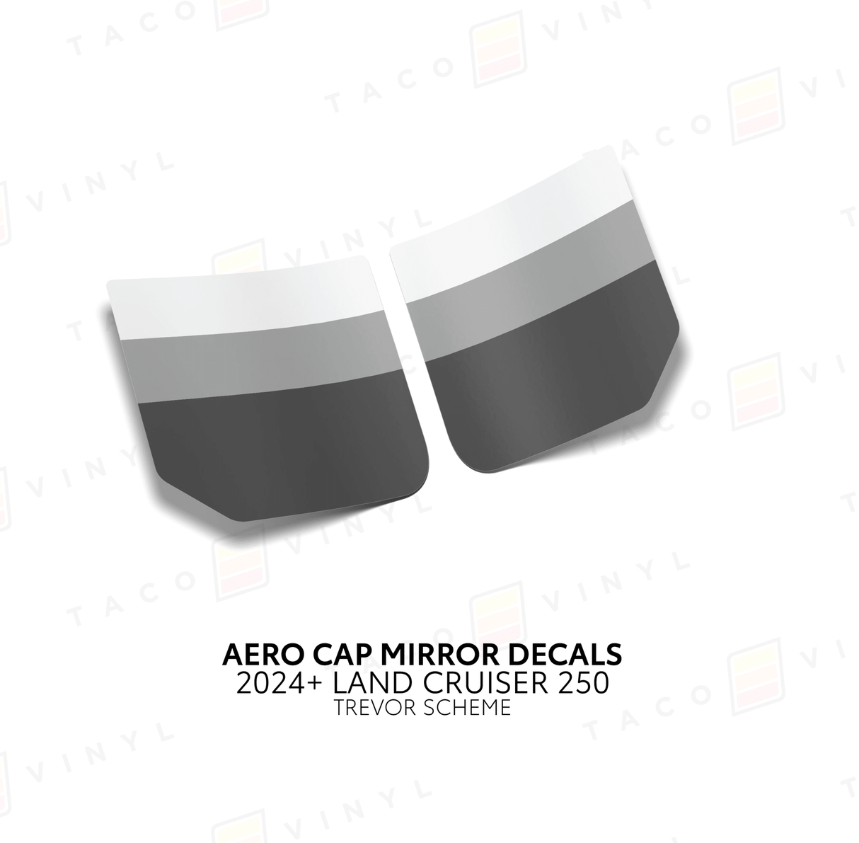 2024+ Land Cruiser 250 Aero Cap Mirror Decals - Xtrusion Overland