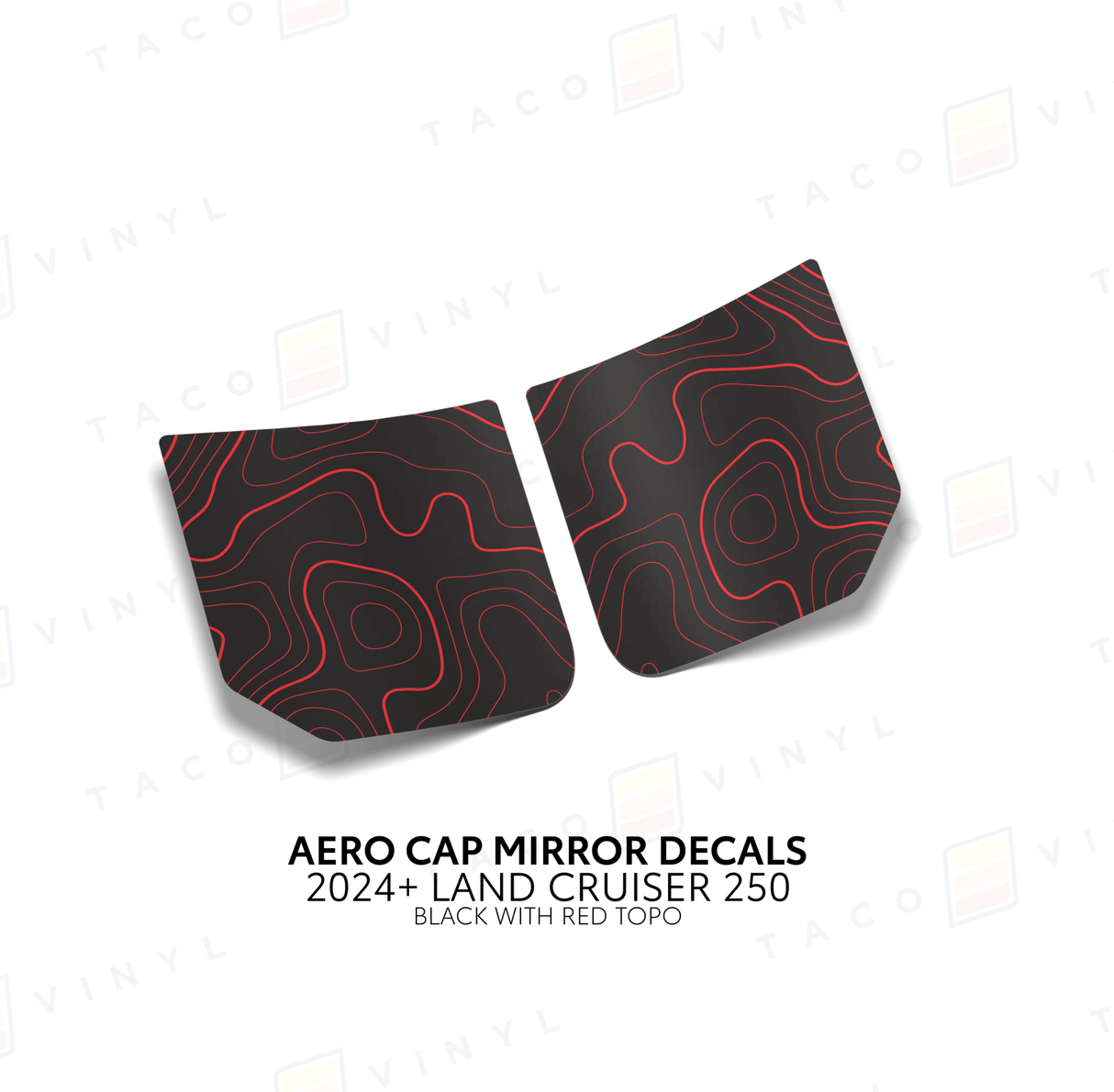2024+ Land Cruiser 250 Aero Cap Mirror Decals - Xtrusion Overland