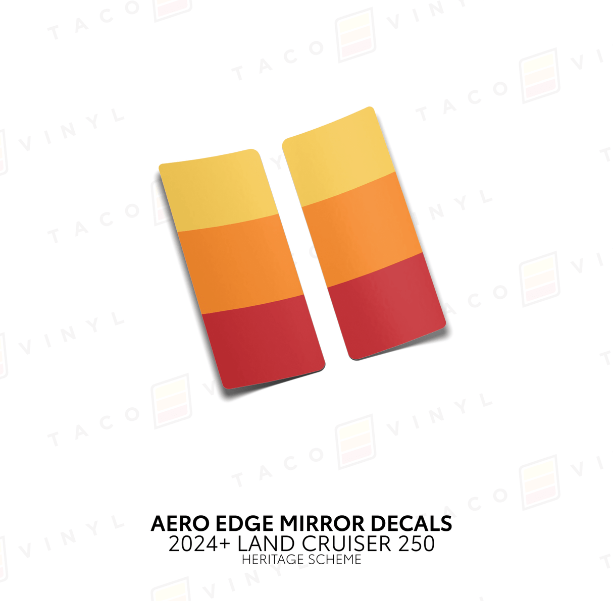 2024+ Land Cruiser 250 Aero Edge Mirror Decals - Xtrusion Overland