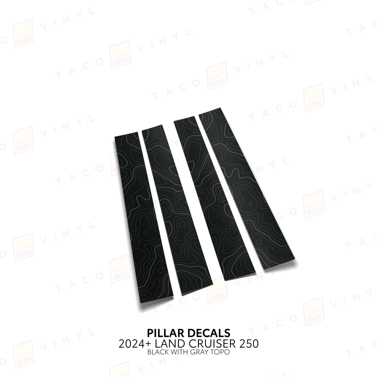 2024+ Land Cruiser 250 Door Pillar Decals - Xtrusion Overland