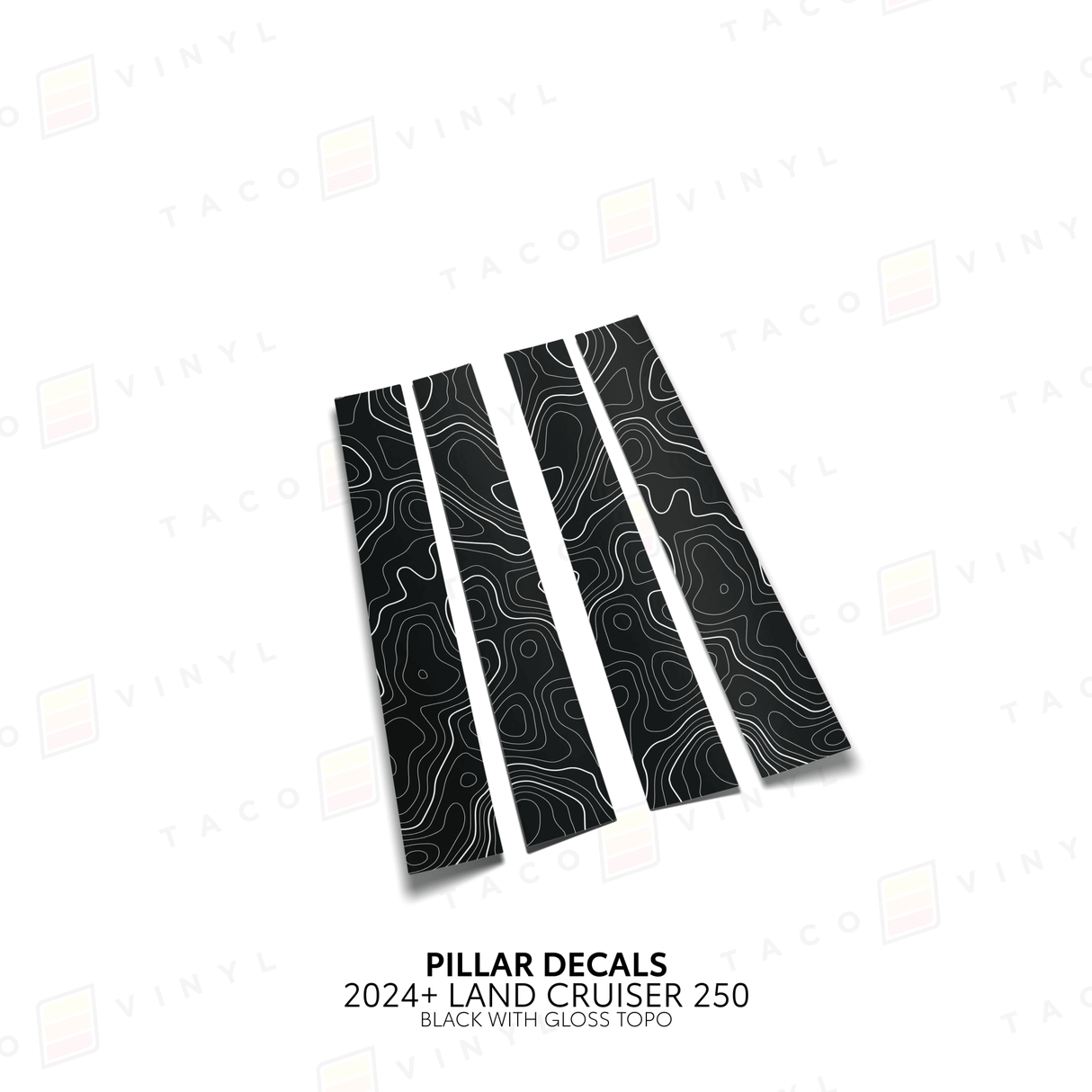 2024+ Land Cruiser 250 Door Pillar Decals - Xtrusion Overland