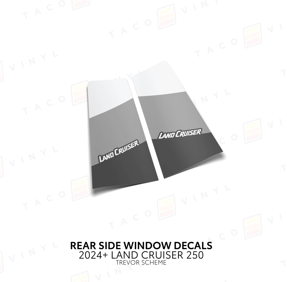 2024+ Land Cruiser 250 Rear Side Window Decal - Xtrusion Overland