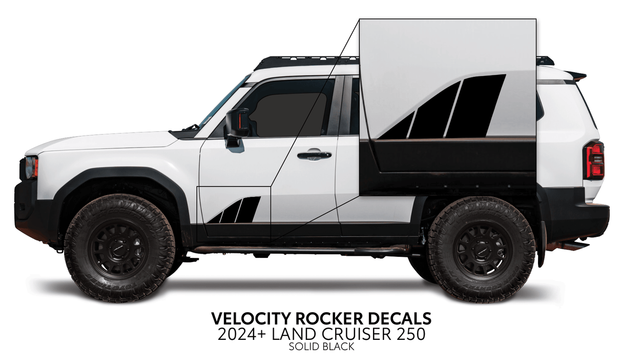 2024+ Land Cruiser 250 Velocity Lower Rocker Decals - Xtrusion Overland