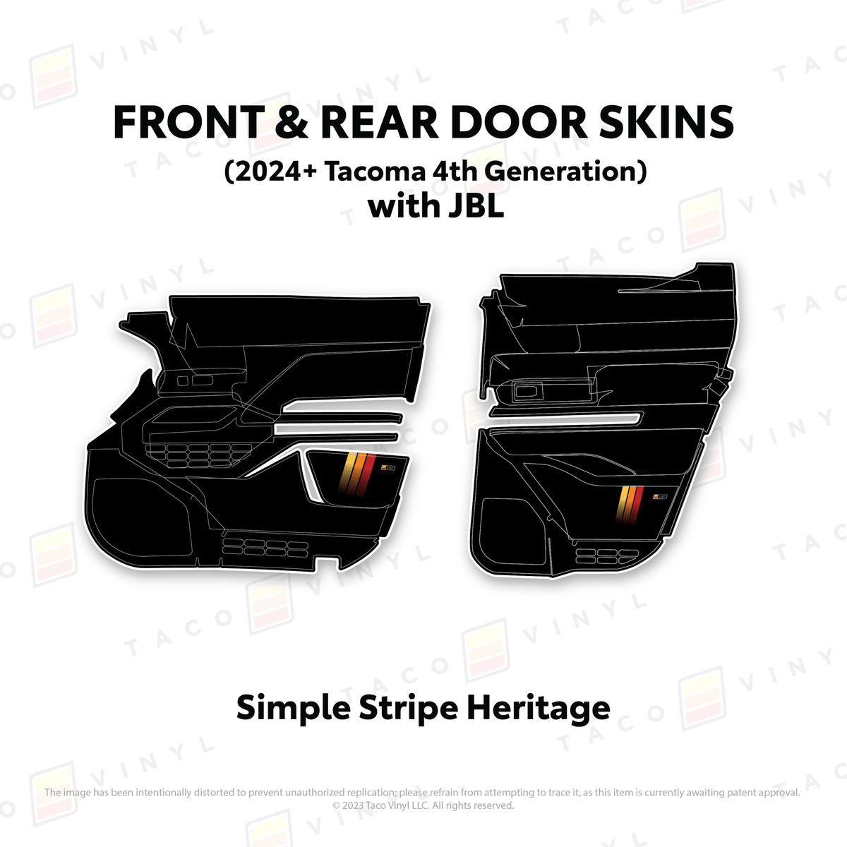 2024+ Tacoma Door Skins - Xtrusion Overland
